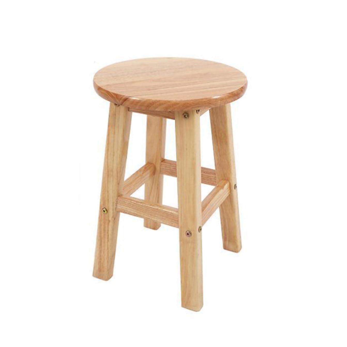 Amazon｜THLD ハイスツール 木製 60cm スツール ベージュ1 丸型 天然木